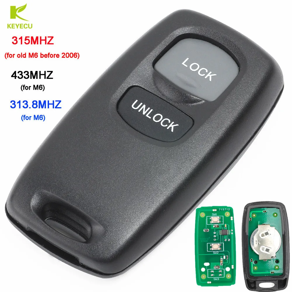 KEYECU Replacement New 2 Button Remote Key Smart Car Key Fob 315MHZ for