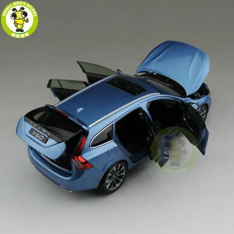 1/18 Volvo V60 T5 универсал литая модель автомобиля мощность синий