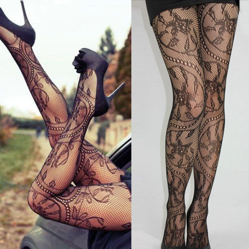 Retro tattoo pantyhose gym