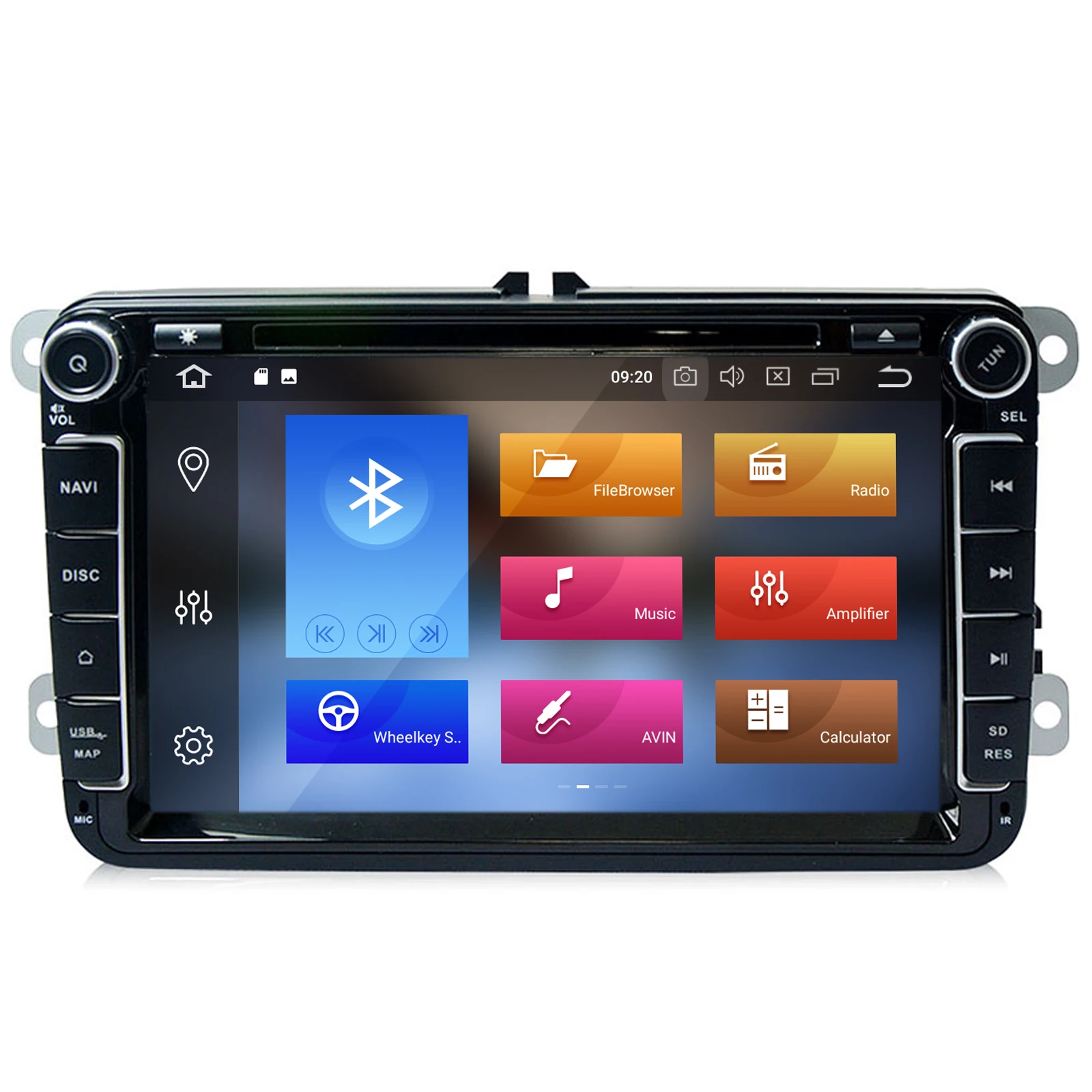 Perfect COIKA 8" Octa Core Android 8.0 System 4+32G RAM Car DVD Player For Volksagen Tiguan Jetta Polo Golf T5 Passat EOS GPS Navi SWC 0