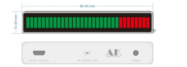 LINK1 32 уровня звукового управления индикатор уровня моно аудио Музыка спектр доска AGC для MP3 VU метр усилители динамик DC5V