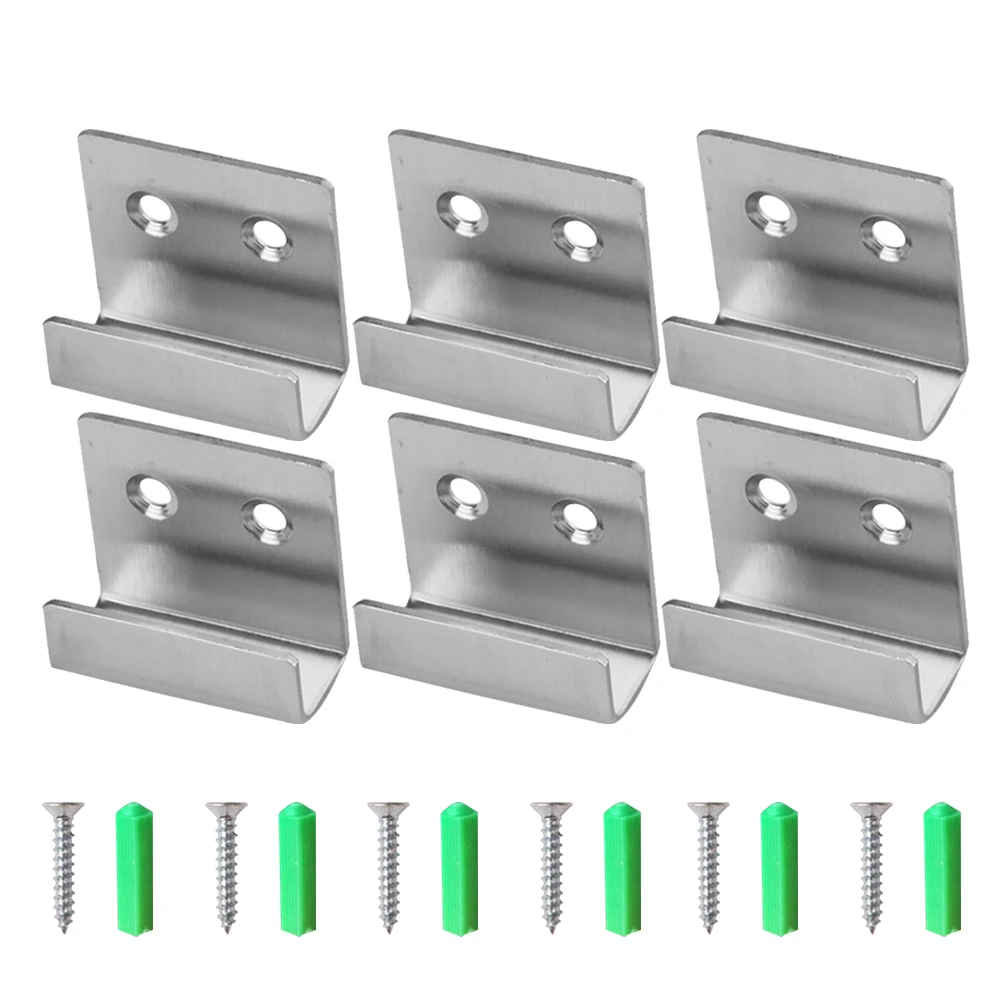 

Pack of 6 Interlocking Hooks Creative Durable Practical Thickened Stainless Steel Holders for Picture Frame