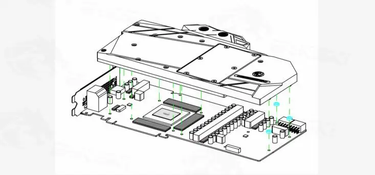 Bykski водяного блок использовать для ZOTAC RTX2080TI-8GD6 PGF/2080Ti AMP Extreme/полное покрытие Медь радиаторный блок/RGB светодиодный светильник