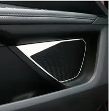 Подходит для 2017 peugeot 5008 3008 GT аксессуары Нержавеющая сталь двери автомобиля Динамик декоративное кольцо покрытие автомобиля стиль интерьера хром
