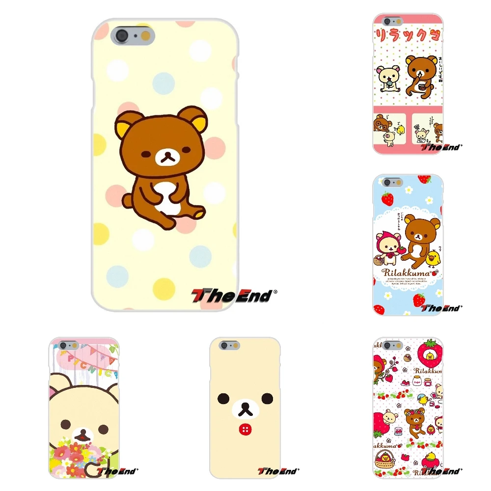 Для Samsung Galaxy A3 A5 A7 J1 J2 J3 J5 J7 2015 2016 2017 Kawaii Rilakkuma милый коричневый Медведь Мягкий чехол