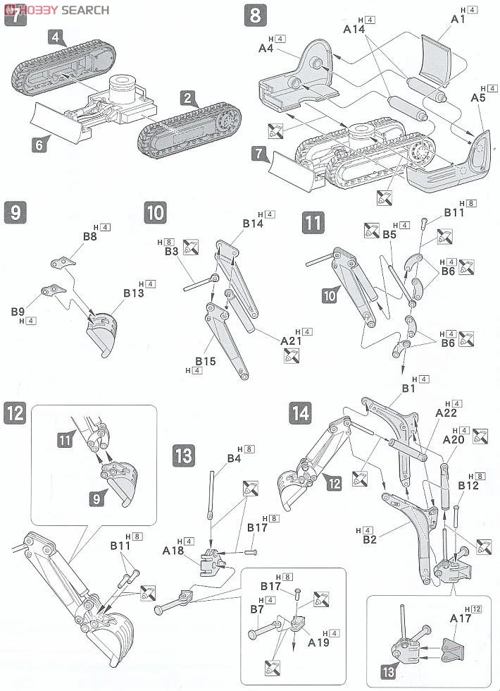 1/32 мини exclamator небольшой экскаватор сборки модель 11606