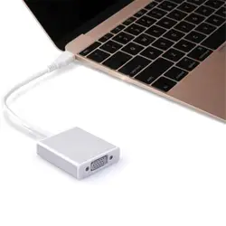 MOSUNX USB 3,1 Тип C USB-C to VGA Adapter Реверсивный для нового Macbook 12 дюймов Futural цифровой Прямая доставка F35