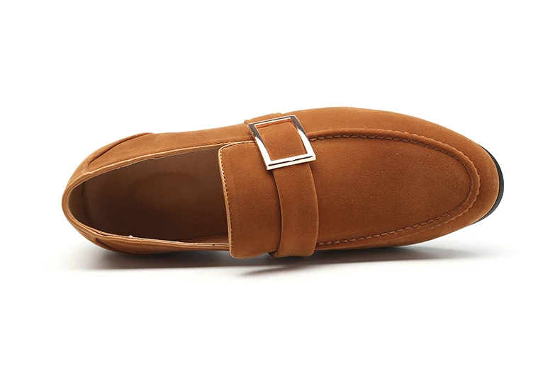 Mens Casual Shoe Business Mens Shoes Formal Leather Black Slip-on Men Loafers Dress Shoes Breathable PU Suede Driving Shoe Brand (13)