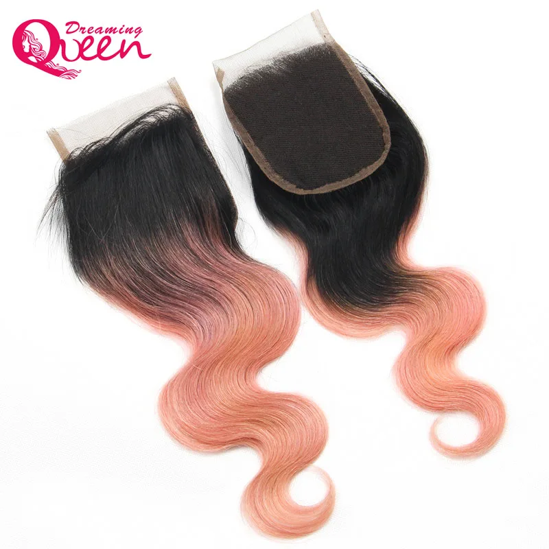 Rose Gold Hair Weave Two Tone Brazilian Body Wave   (6)