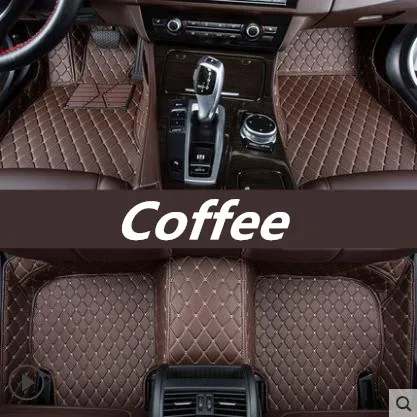 Обновление кожи автомобильные коврики для hyundai Sonata 2006-2013 пользовательские коврик для ног автомобиля ковровое покрытие - Название цвета: Coffee