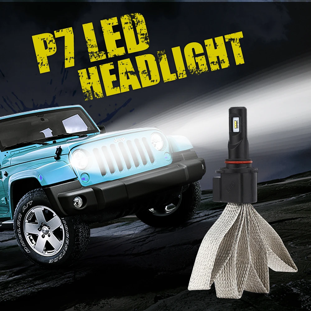 LEADTOPS H4 Hi/Lo H1 H7 H11 9005 9006 LED Car Headlights 8000lm 6000K High Brightness Auto LED Lights Conversion Kit EJ