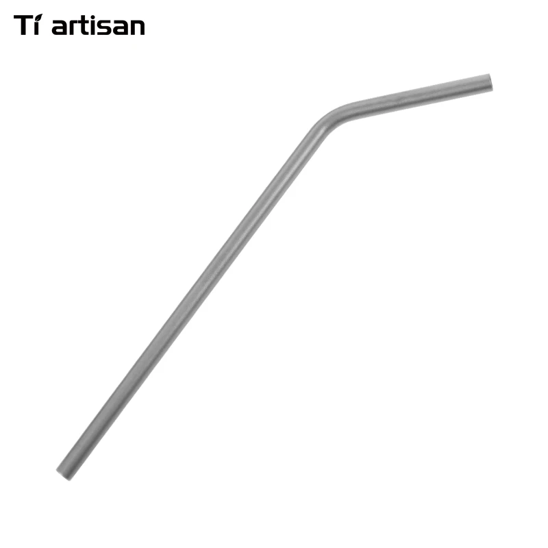 

Tiartisan Kitchen Accessories Bent Straws Eco Friendly Titanium Metal Drinking Straw Reusable Straws
