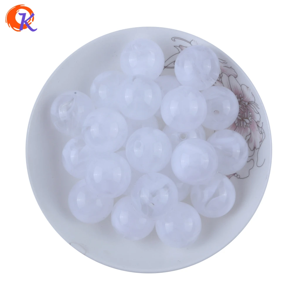 100 шт. Двухцветные Акриловые Бусины 20 мм | Украшения и аксессуары