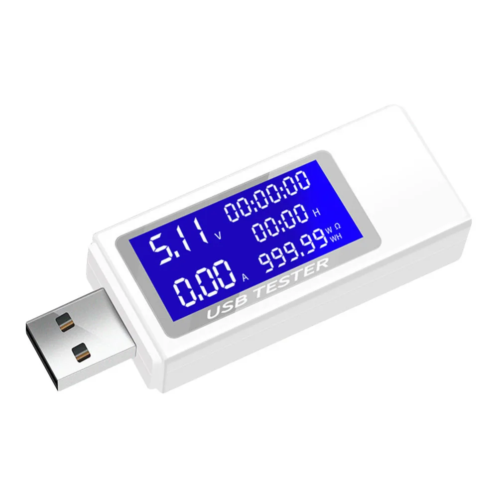 USB Tester Voltmeter Ammeter Meter Digital LCD Voltage Monitor Current Meter Capacity Tester Detector Indicator DC 4-30V 0-5A