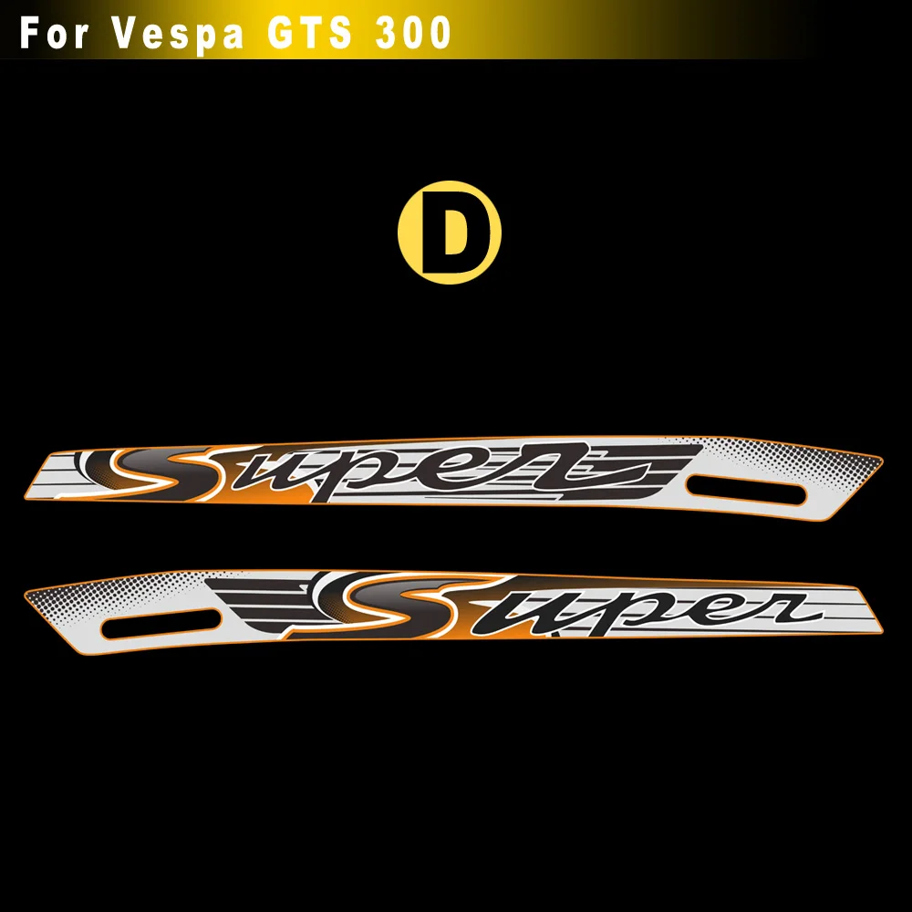 

For PIAGGIO VESPA GTS SUPER 300 GTS300 Sport Motorcycle Sticker Decal Emblem Body Shell Moto Sticker Film 300 Paster Reflective