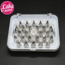 26 шт./компл. насадка для крема Кондитерские инструменты Bolo 304 нержавеющая сталь Обледенение труб Кондитерская насадка для крема