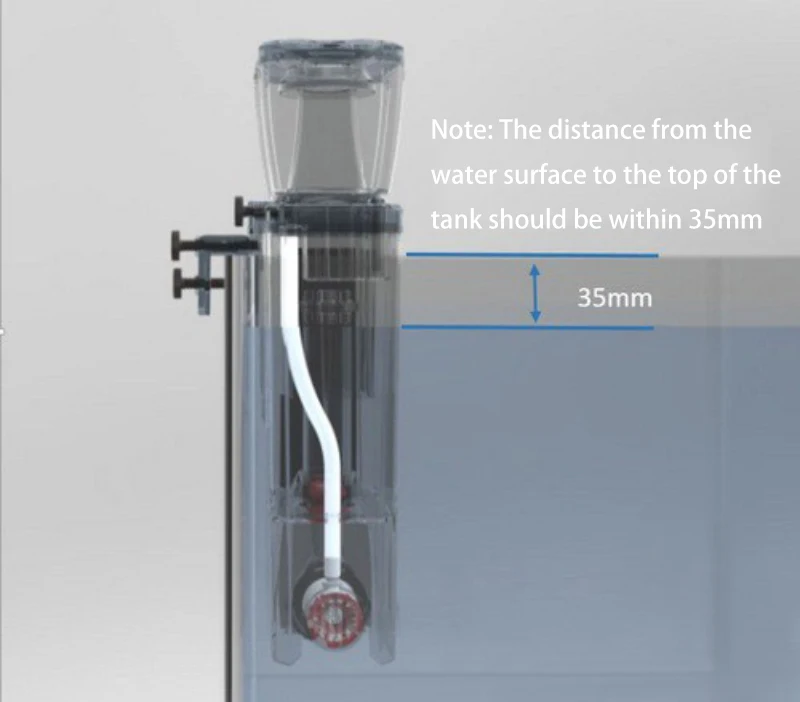 Скиммер для протеина QQ2 аквариумные аксессуары фильтр для аквариума морской встроенный висячий цилиндр фильтр для аквариума внешний
