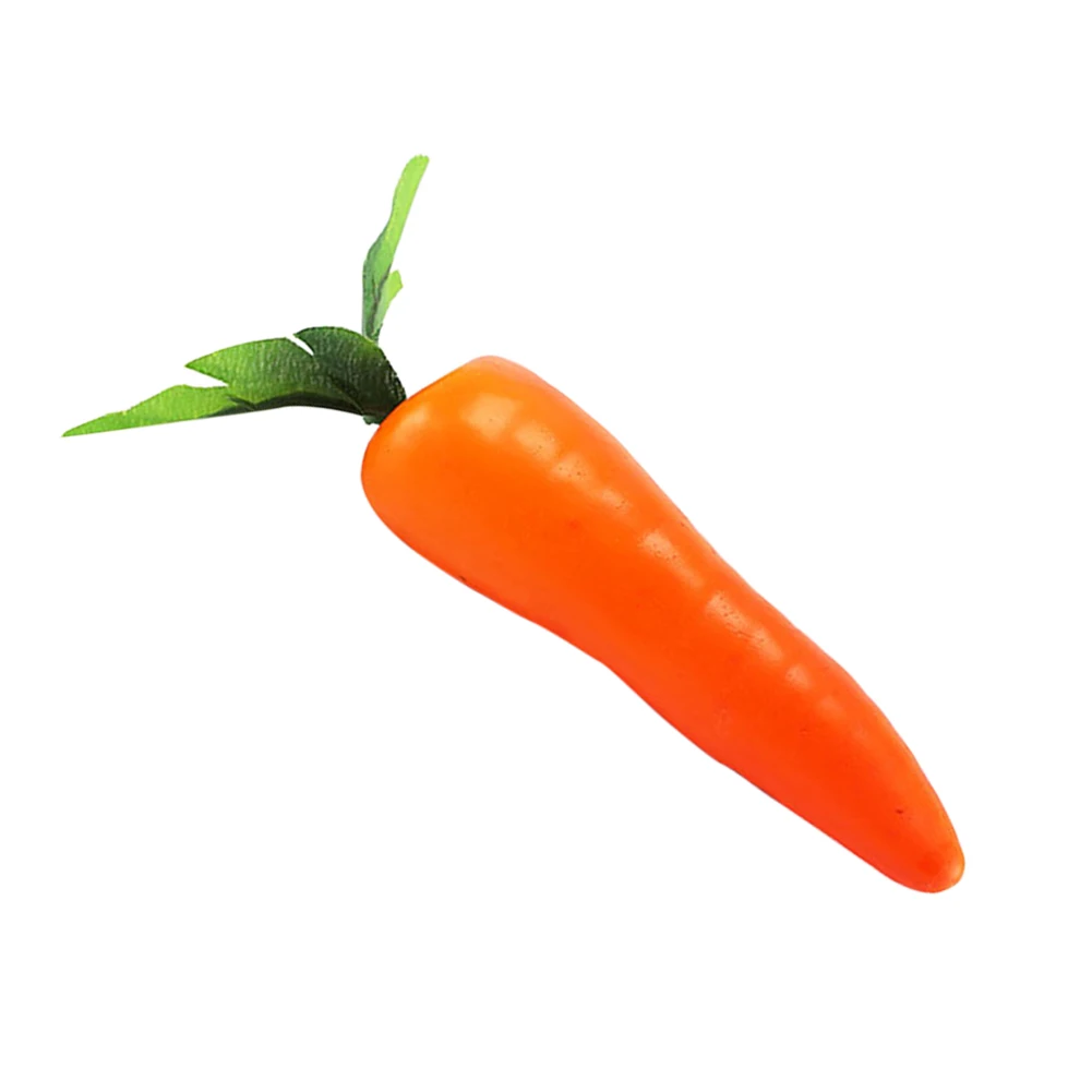 

One Loaded Simulation Orange Carrot Vegetable Fruit Shooting Props Artificial Vegetables Kitchen Cabinet Party Decoration M8
