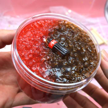 

Happy Monkey 60ml/200ml Clear Slime Toys Anti-Stress Beads Mixing Crystal Slime Birthday Gift Toy For Kids Children Grownups