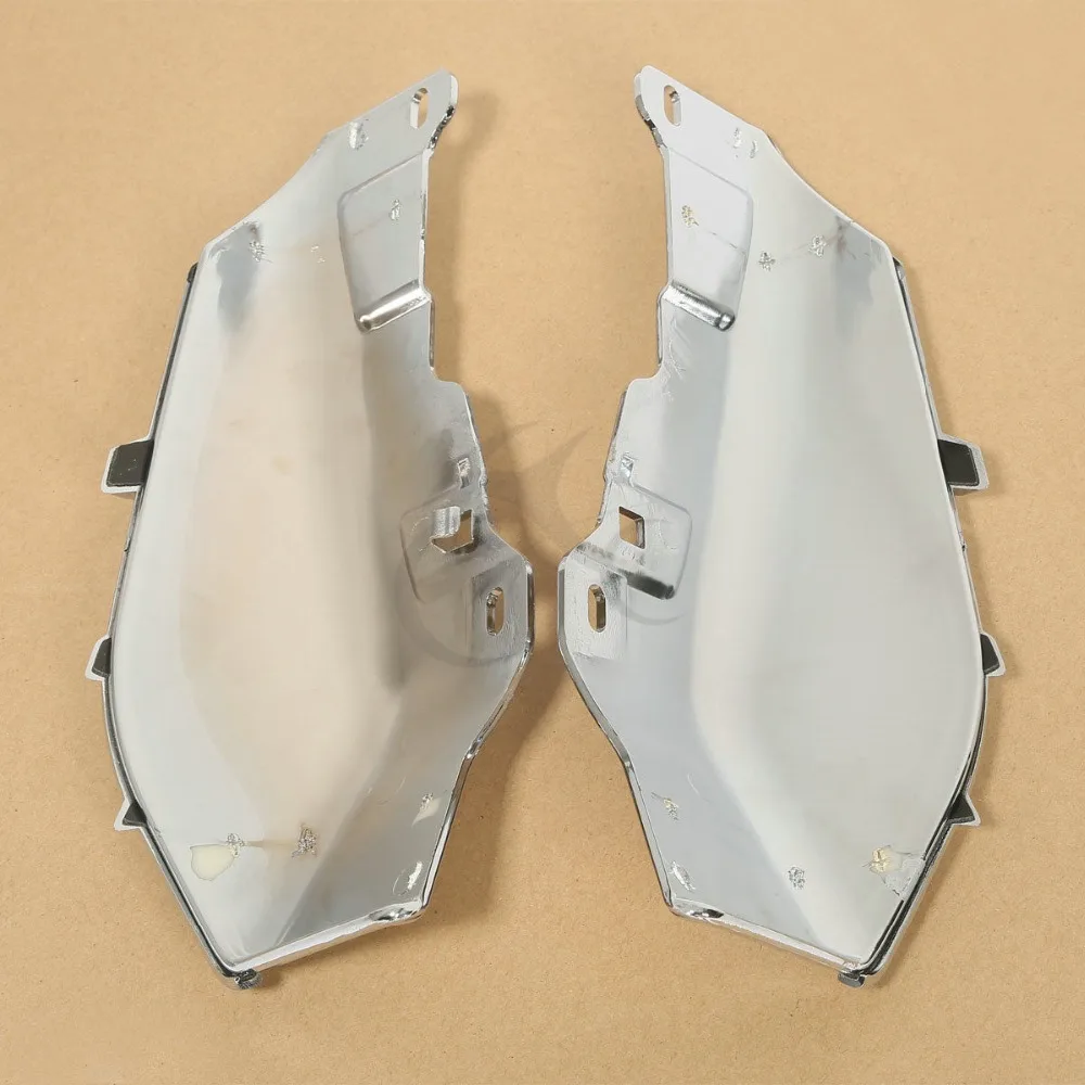 Черный Хром ABS Mid-Frame воздушный дефлектор+ Планки для Harley Touring дорога, скользкая, ультра Limited Electra Street Glide FLTR FLHX 09-16