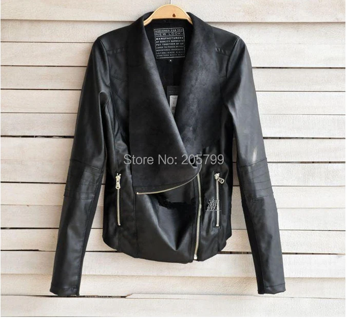 Купить панк стиль Женская куртка старинные лоскутные байкер мотоцикл ...