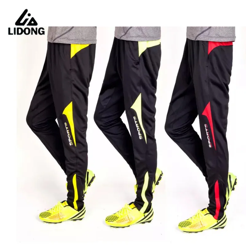 2016 Zipper Soccer Training Pants Professional Men Football Running