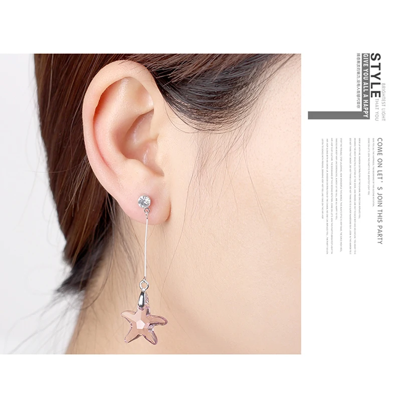MALANDA новый кристалл от SWAROVSKI милые серьги морская звезда для женщин 2018 модные