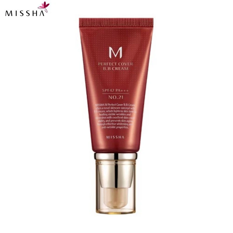 Корейская косметика Missha M Perfect BB крем #21 (светильник бежевый) основа для макияжа