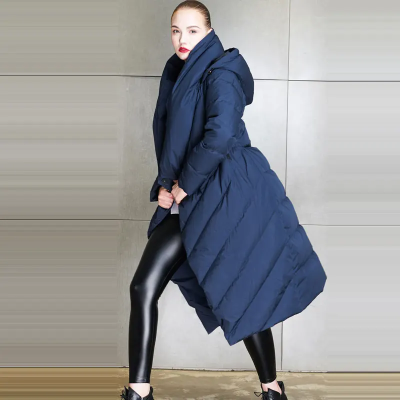 Mujer Abrigo Royal Fourrure 2018 wine Classique Manteau 4xl Blue Femmes La Invierno Camperas Red Hiver Veste Z6195 Taille Plus Black Neige De Parc dark Épais Col 5BFYXwqw