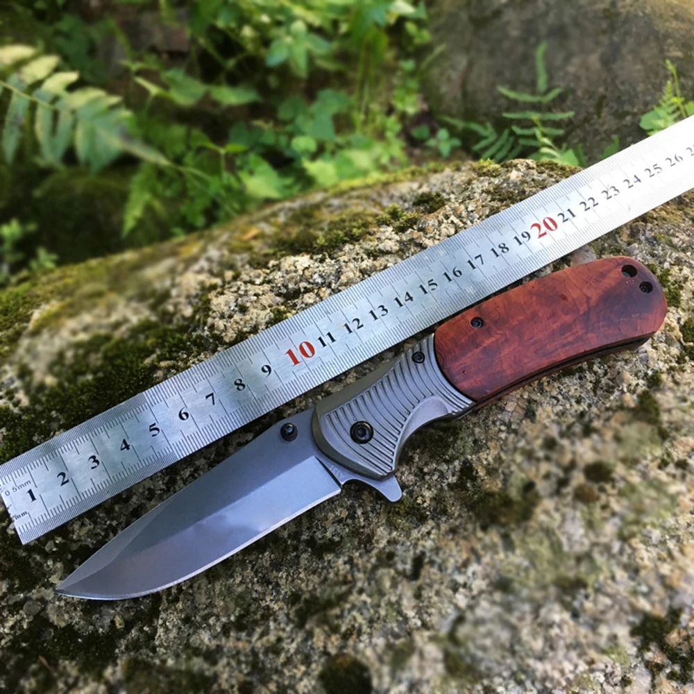 

AZRAEL OD107 High hardness blade wood handle camping knife outdoor stainless steel knives Outdoor Survival Hunting knife