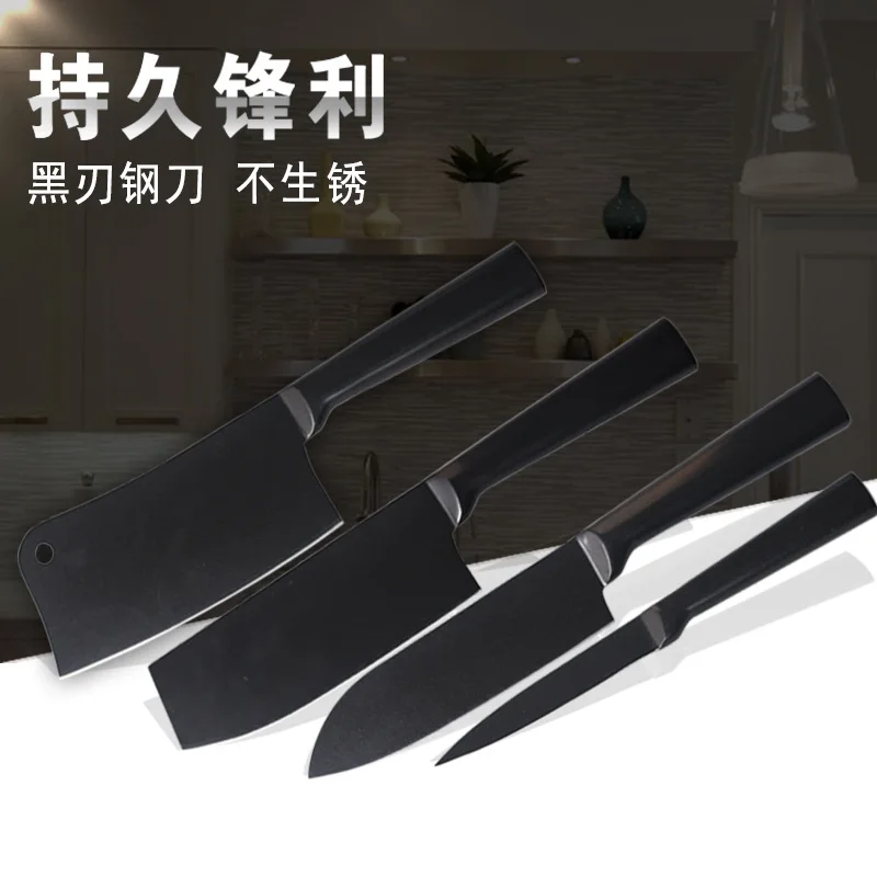

Kitchen Knife Set 4cr14 Stainless Steel Knife Utility Santoku Chopping Nakiri Knife Sharpener Accessories Tools 4Pcs Knife Set