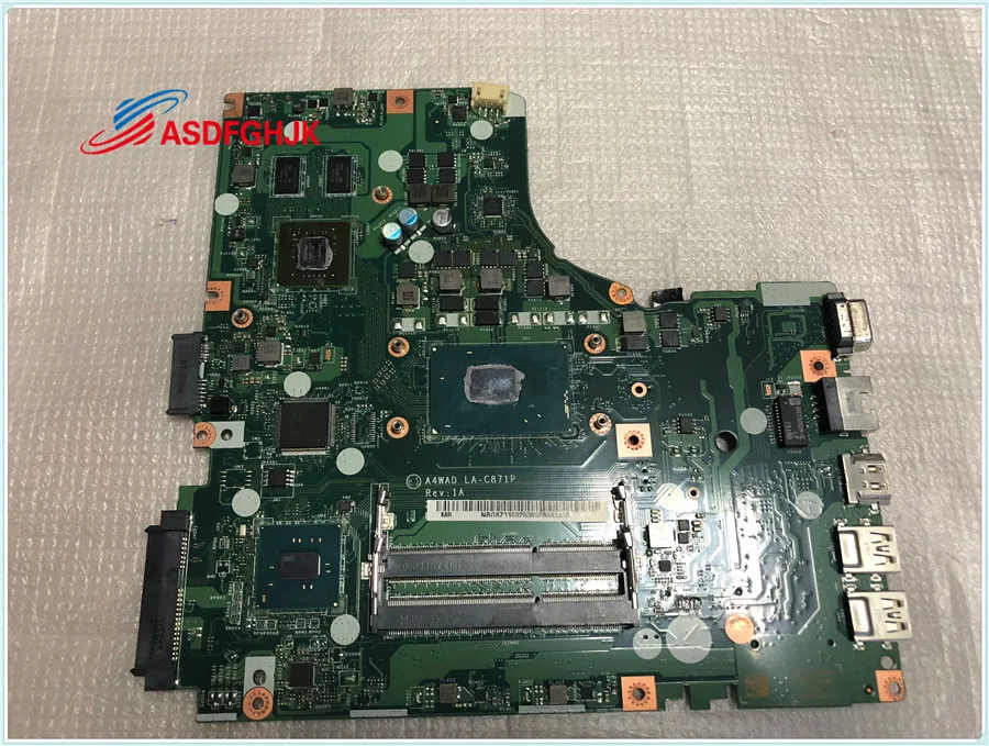 FOR font b ACER b font FOR ASPIRE E5 491G MOTHERBOARD A4WAD LA C871P I7 6700
