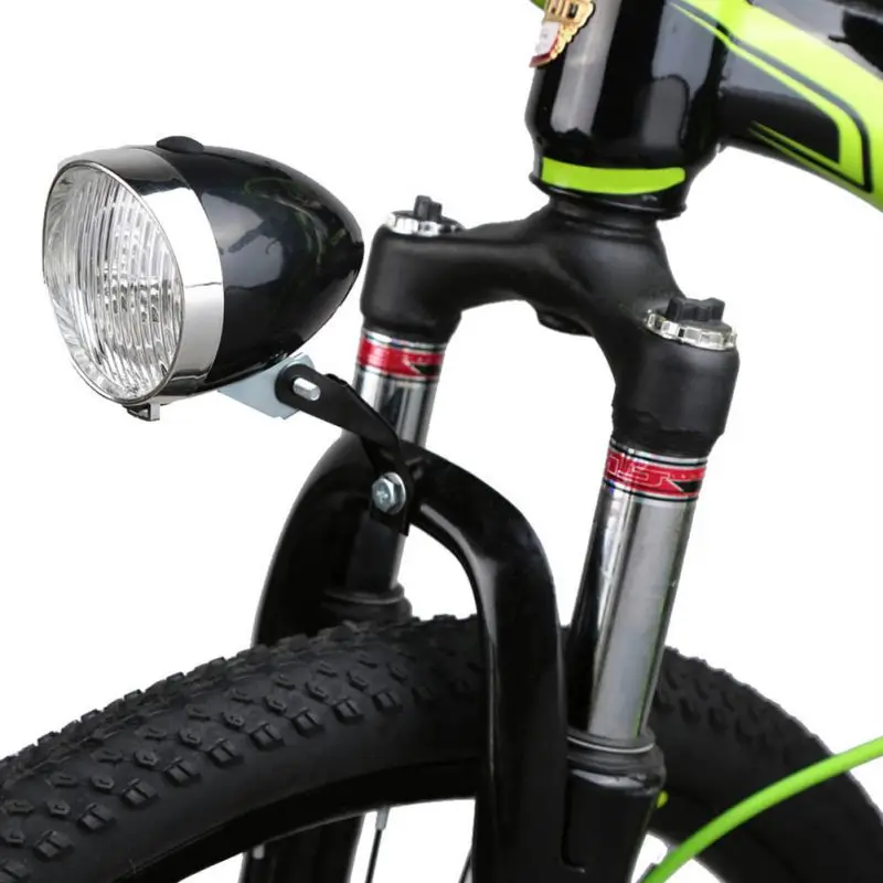 

Retro Bicycle 3 LED Front Light Headlight Vintage Flashlight Lamp Torch Cycle Big Capacity Super Bright