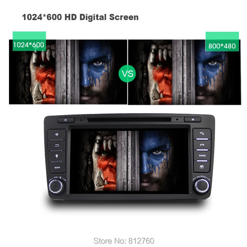 Best Android 9.0 Octa Core 4G RAM 1024x600 Car DVD GPS For Skoda Octavia 2012 2013 Car Radio Head unit WiFi 3G Video Audio Player 8