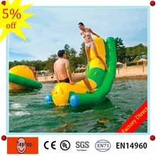 Коммерческие Прочный аквапарка спортивных игр 0.9 мм ПВХ брезент надувной водный качели/Teeterboard для детей и взрослых