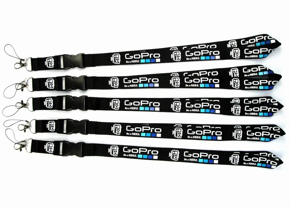 

For Gopro be a Hero brand logo ID card holder lanyards keychain Office Detachable Buckle Enhanced Model Hook breakway strap