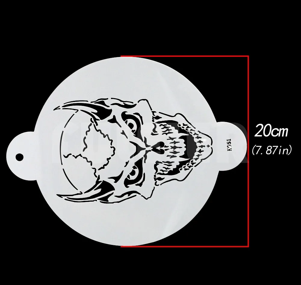Кухонные аксессуары трафарет для торта в виде черепа форма выпечки украшение