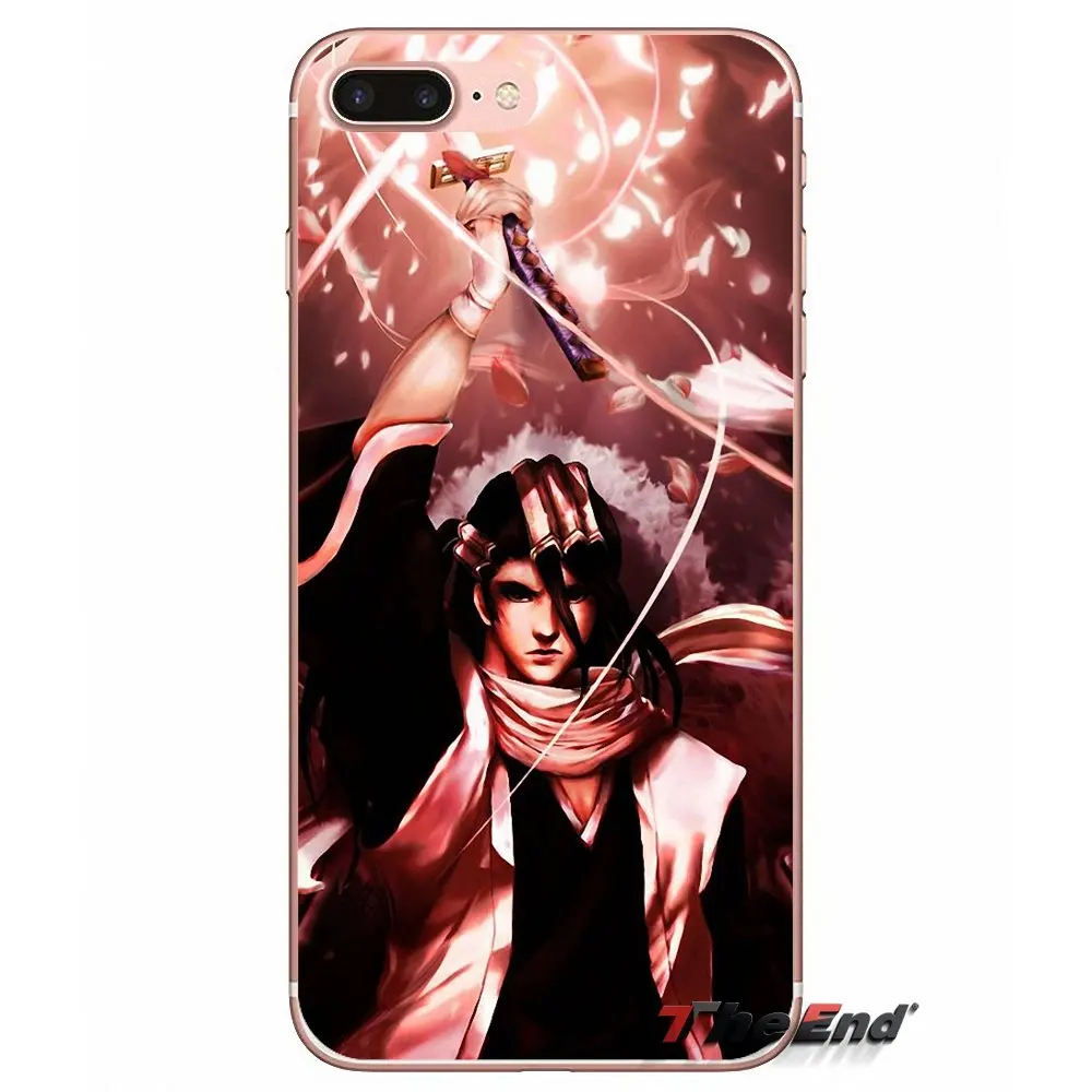 Bleach Byakuya Kuchiki Аниме Арт мягкий чехол для iPhone X 4 4S 5 5S 5C SE 6 6S 7 8 Plus Samsung Galaxy J1 J3 J5 J7 A3 A5 2016