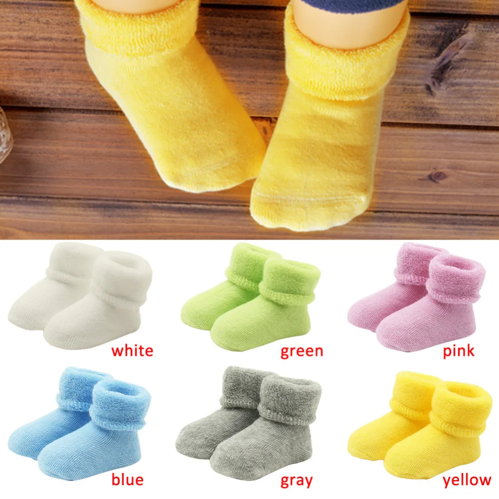 Baby Terry Socks Super Soft Comfy 6 Kinds of Colors Elastic Foot Close-fitting Socks