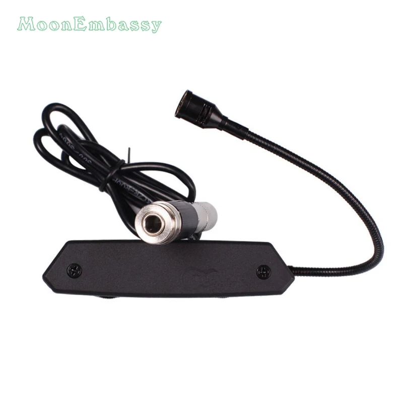 Активная акустическая гитара moonпосольство звукосниматель с микрофоном для