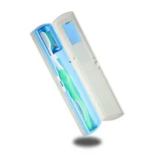 Лучший портативный очиститель зубной щетки уф стерилизация случае Автоматическая дезинфекция зубная щетка для путешествий стерилизатор устройство коробка QQ99