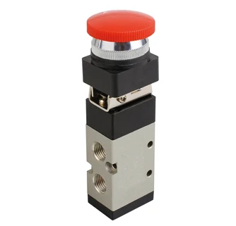 

1/8" MSV Series mechanical valve with convex round button MSV86521PPL