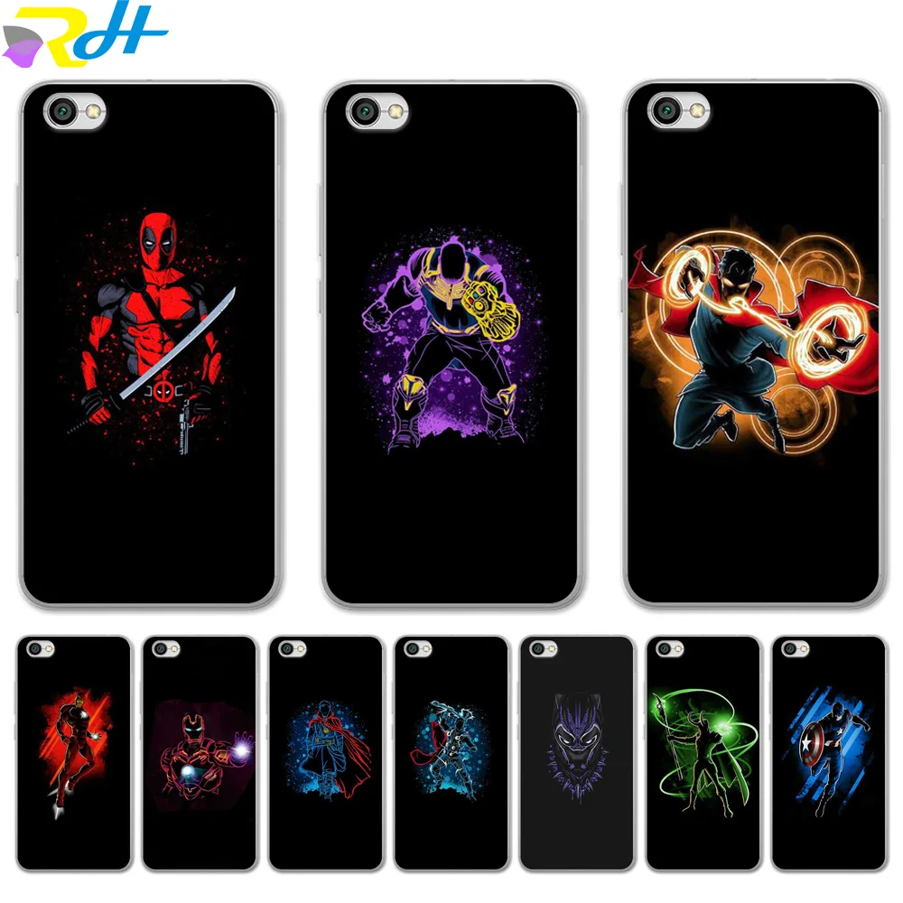 

For Redmi Coque Etui silicone soft shell Fashion The Avengers cover For xiaomi Redmi Note 4X 5A 6Pro 7 4 A 5 Plus 6A case