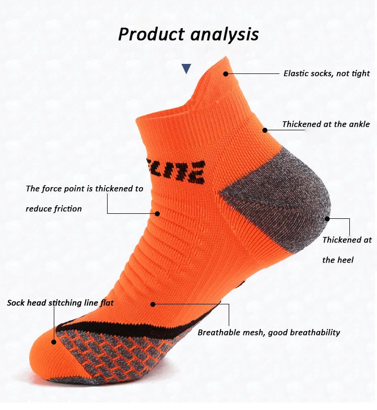 Super Elite 3 Pairs Professional Cycling Socks Outdoor Cotton Running and Cycling Sports Sock Sky Coolmax Anti Slip For Women