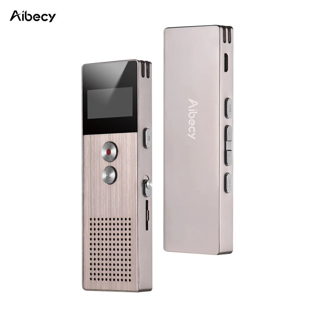 Aibecy M23 16 Гб Профессиональный Цифровой Диктофон MP3 Muisc плеер аудио активированная запись для лекций встречи