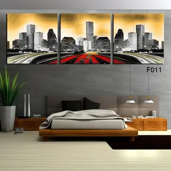 

3 Pieces Free Shipping Hot Sell Modern Wall Painting London city scenery Home Decorative Art Picture Paint on Canvas Prints
