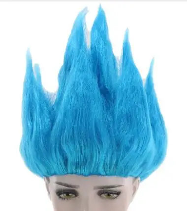 Xxxl Новые Аниме толстовки Dragon Ball Z карманные толстовки с капюшоном Гоку толстовки пуловеры для мужчин и женщин верхняя одежда с длинным рукавом новая Толстовка - Цвет: blue wig