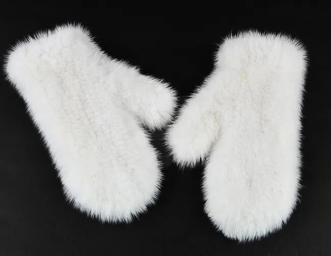 Harppihop меховые Новейшие супер-эластичные импортные норковые перчатки теплые зимние варежки женские норковые вязаные перчатки милые перчатки