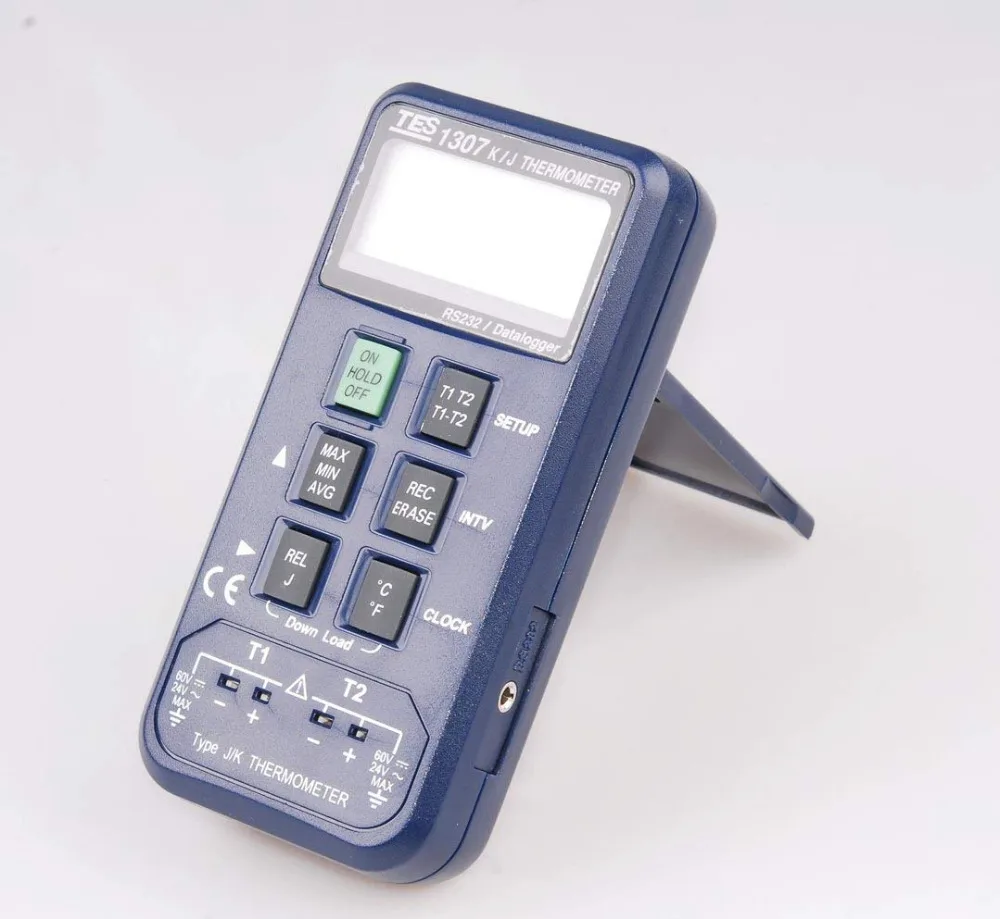 TES 1307 Datalogging K/J Тип термопары TES1307|Приборы для измерения температуры| |