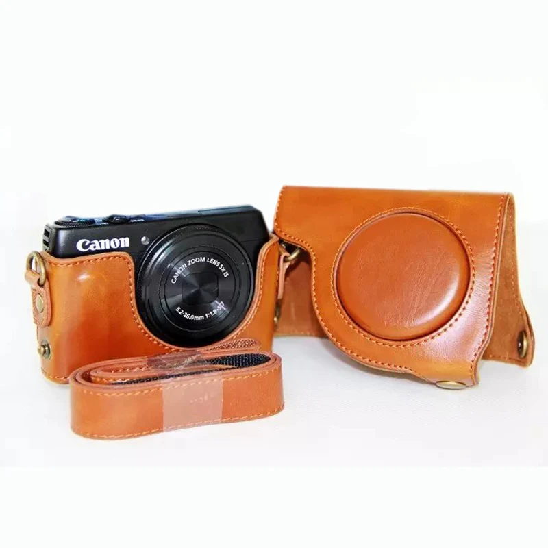Чехол из искусственной кожи для камеры чехол Canon powershot S120 S110 сумка цифровой с